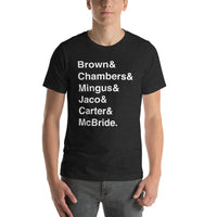 Jazz Greats - Bass- Unisex t-shirt
